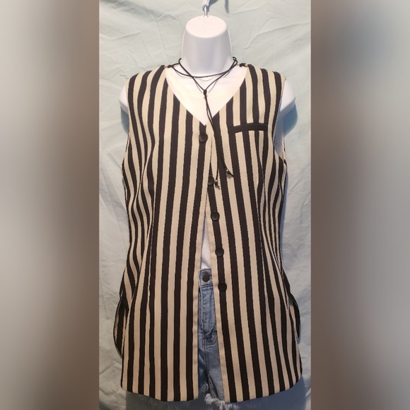 Liz Claiborne Dresses & Skirts - Vintage Liz Claiborne Stripe Vest or Mini Dress